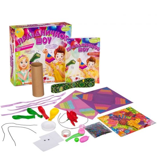 Набор для опытов Bondibon "Праздничное шоу" Французские опыты Науки с Буки - BONDIBON