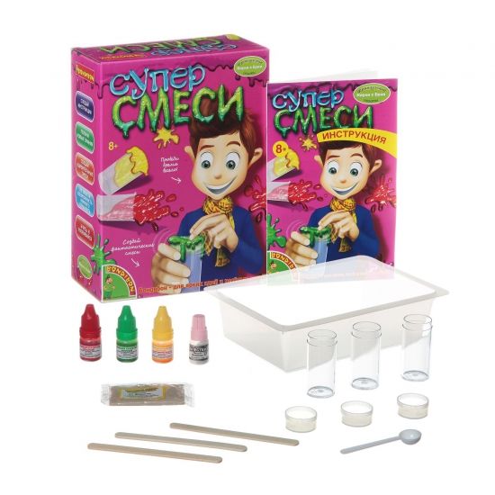 Набор опытов Bondibon "Суперсмеси" Французские опыты Науки с Буки - BONDIBON