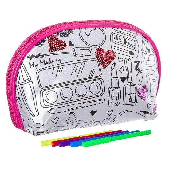 Набор для раскрашивания Bondibon Я Дизайнер "Косметичка Гламур" с пайетками - BONDIBON