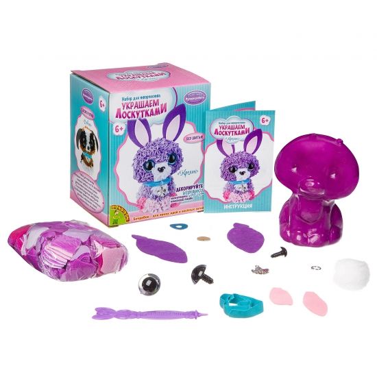 Набор для творчества Bondibon "Украшаем лоскутками: Кролик" - BONDIBON