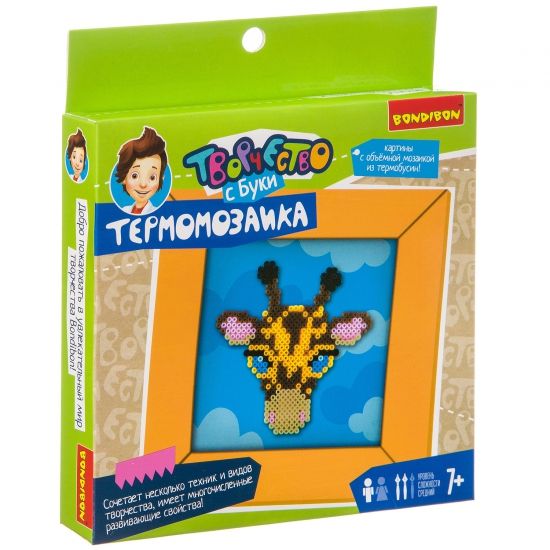 Набор для творчества Bondibon "Картина с термомозаикой Жираф" - BONDIBON