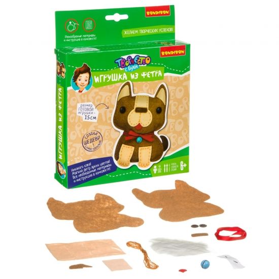 Набор для творчества Bondibon Игрушка из фетра "Собака" - BONDIBON