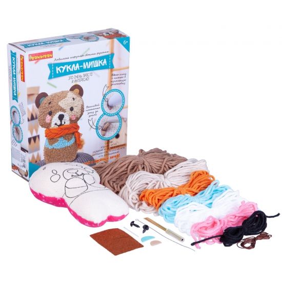 Набор для творчества Bondibon "Любимая игрушка своими руками: Кукла-мишка" - BONDIBON