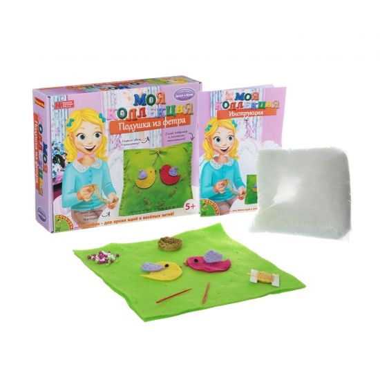 Набор для творчества BONDIBON МК Шьем из фетра. Подушка-птички - BONDIBON
