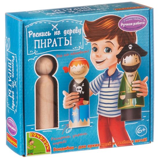 Набор для росписи по дереву Bondibon "Пираты" - BONDIBON