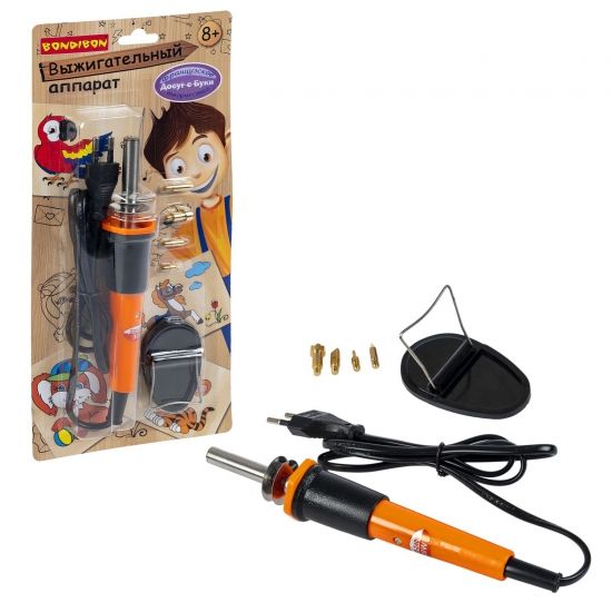 Выжигательный аппарат Bondibon с 3 дополнительными насадками - BONDIBON