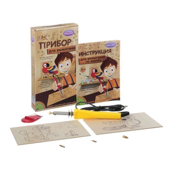 Выжигательный аппарат Bondibon с 2 деревянными основами - BONDIBON