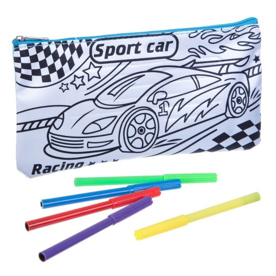 Набор для раскрашивания Bondibon "Пенал голубой" - BONDIBON