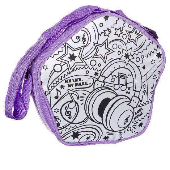 Сумка-раскраска "Диско" BONDIBON, 23x24, без маркеров, Bondibon - BONDIBON