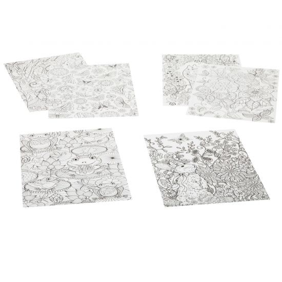 Раскраска-антистресс Bondibon "В саду" 6 листов - BONDIBON