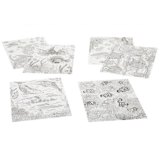 Раскраска-антистресс Bondibon "Море" 6 листов - BONDIBON