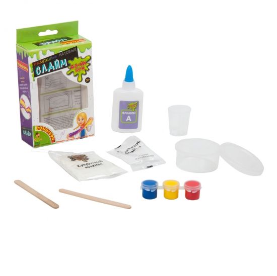 Игровой набор Bondibon "Слайм Бум: Радужный матовый слайм" - BONDIBON