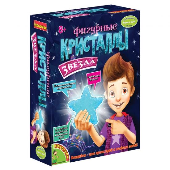 Набор для опытов Bondibon "Кристалл звезда" Французские опыты Науки с Буки - BONDIBON