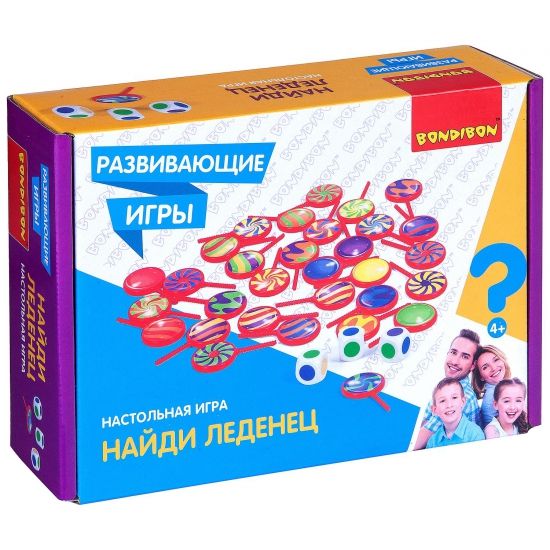 Развивающая настольная игра "НАЙДИ ЛЕДЕНЕЦ" Bondibon - BONDIBON