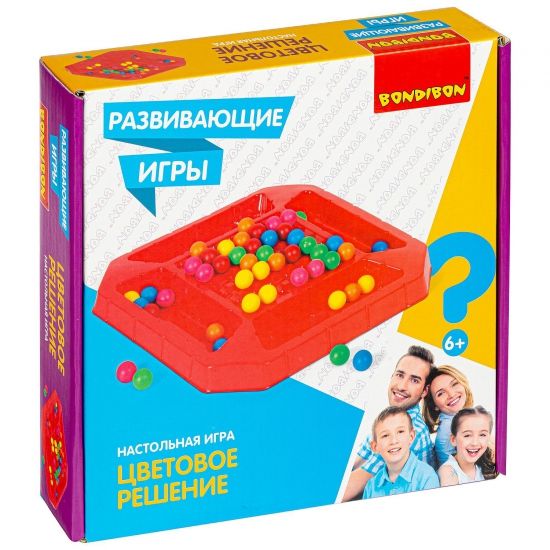 Развивающая настольная игра "ЦВЕТОВОЕ РЕШЕНИЕ" Bondibon - BONDIBON