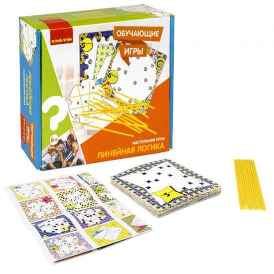 Обучающая настольная игра "ЛИНЕЙНАЯ ЛОГИКА" Bondibon - BONDIBON