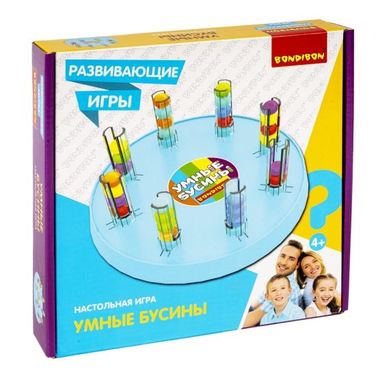 Развивающая настольная игра "УМНЫЕ БУСИНЫ" Bondibon - BONDIBON