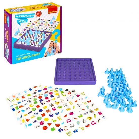 Настольная развивающая игра "ГДЕ ЗДЕСЬ ПАРА?" Bondibon - BONDIBON
