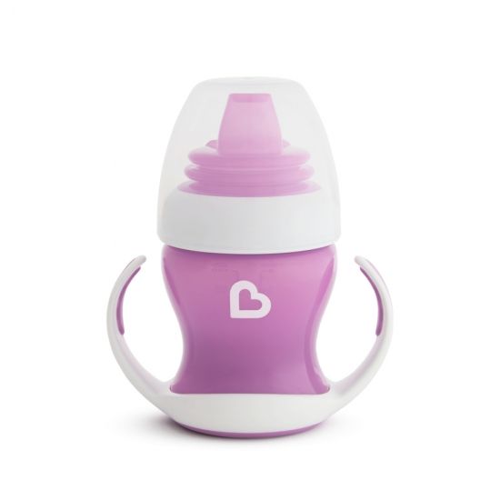Munchkin обучающий поильник-чашка Gentle™ с ручками фиолетовый 4+ 120мл. - MUNCHKIN