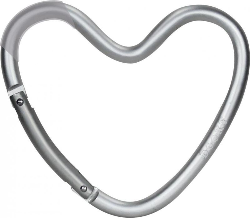 Xplorys Крепление для сумок Dooky Heart Hook - Silver Matt - DOOKY-XPLORYS