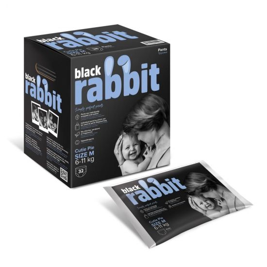 Black Rabbit трусики-подгузники 6-11 кг М 32 штуки - Black Rabbit