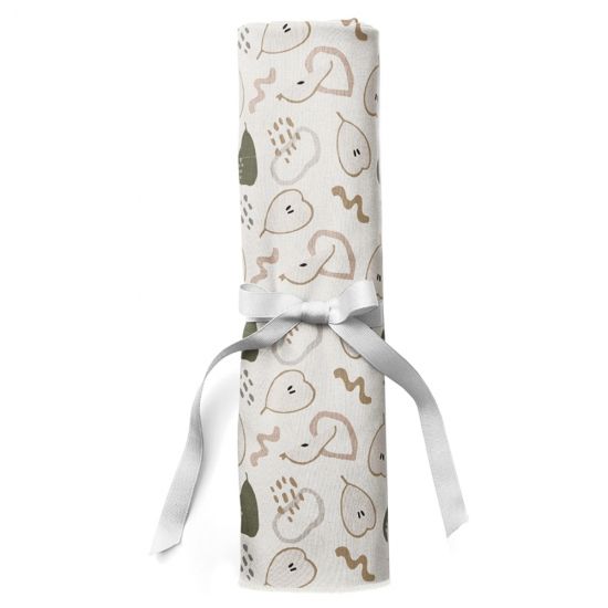 OLANT BABY пеленка трикотажная 120х120 см Pear with me - OLANT BABY