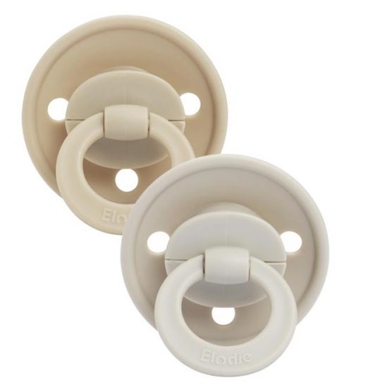 Elodie пустышка 0-6 мес. Retro Binky Bundle силиконовая 2 шт.- Pure Khaki - ELODIE