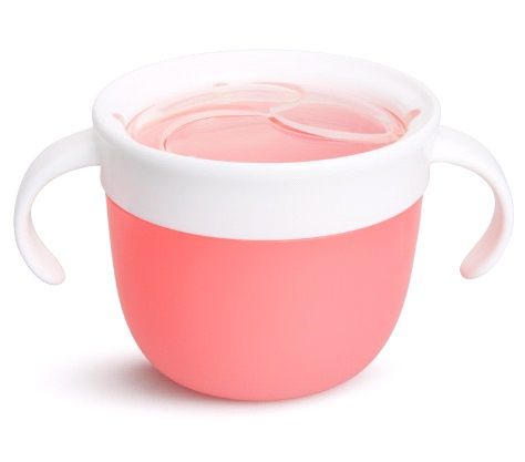 Munchkin контейнер для еды детский непросыпайка для снеков "Поймай печенье" Snack™ с 12 м., розовый - MUNCHKIN