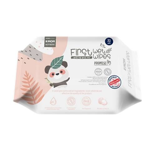 K-MOM салфетки влажные 70 листов 0+ First Wet Wipes Promise - K-MOM