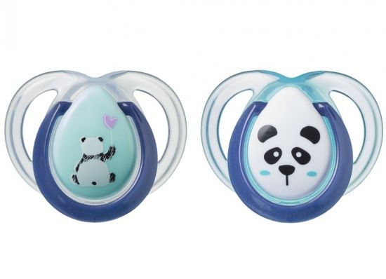 Tommee Tippee соска-пустышка силиконовая Anytime, 0-6 мес., 2 шт. - TOMMEE TIPPEE