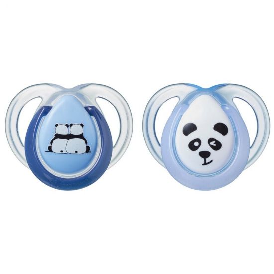 Tommee Tippee соска-пустышка силиконовая Anytime, 0-6 мес., 2 шт. - TOMMEE TIPPEE