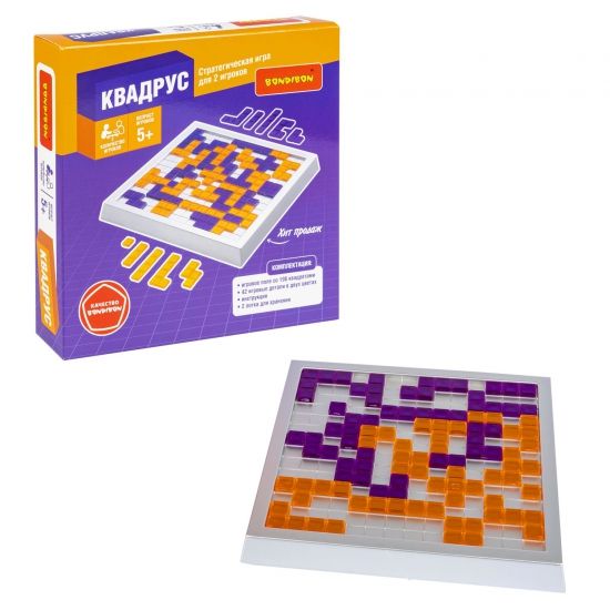 Настольная стратегическая игра "КВАДРУС" Bondibon - BONDIBON