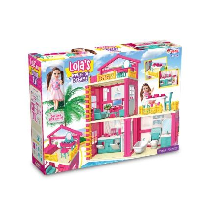 DeDe Дом для куклы Lola's house of dreams, с куклой и аксесс. - dede