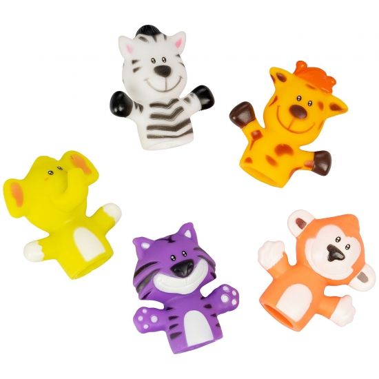Пальчиковый театр "Зоопарк", 5 игрушек Bondibon - BONDIBON
