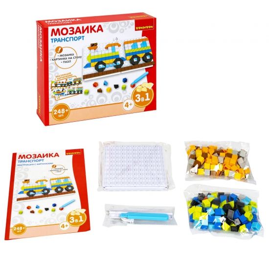 Мозаика-пазл Bondibon "Транспорт" 248 дет. - BONDIBON