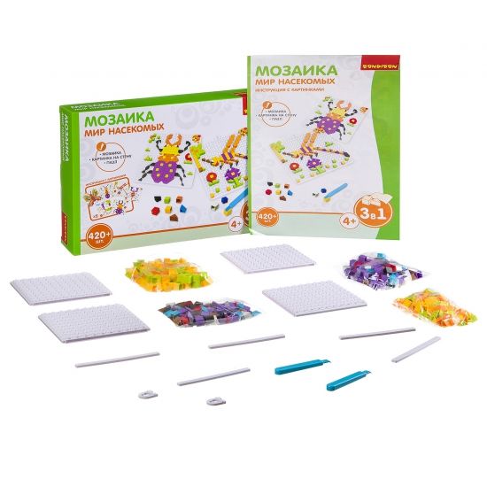 Мозаика-пазл Bondibon "Мир насекомых" 420 дет. - BONDIBON