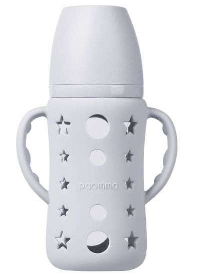 Силиконовый чехол для бутылочки, Light grey, 240 мл