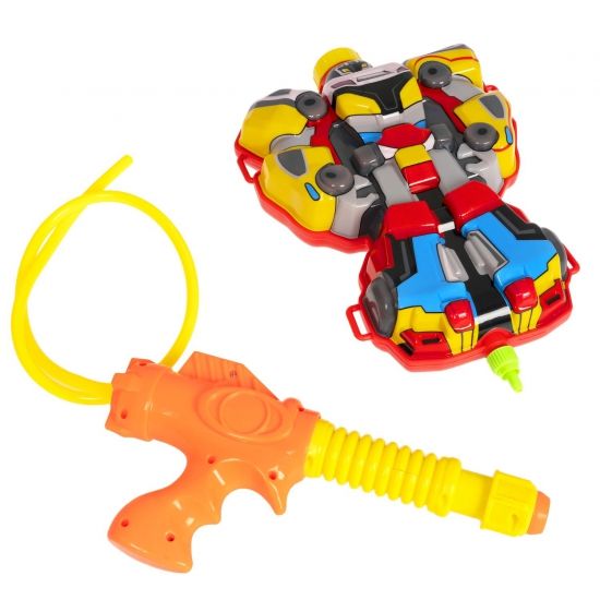 Водный пистолет с помпой "РОБОТ" с рюкзаком-резервуаром 1700 мл Наше Лето Bondibon - BONDIBON