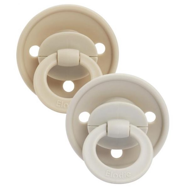 Elodie пустышка 0-6 мес. Retro Binky Bundle латексная 2 шт.- Pure Khaki - ELODIE