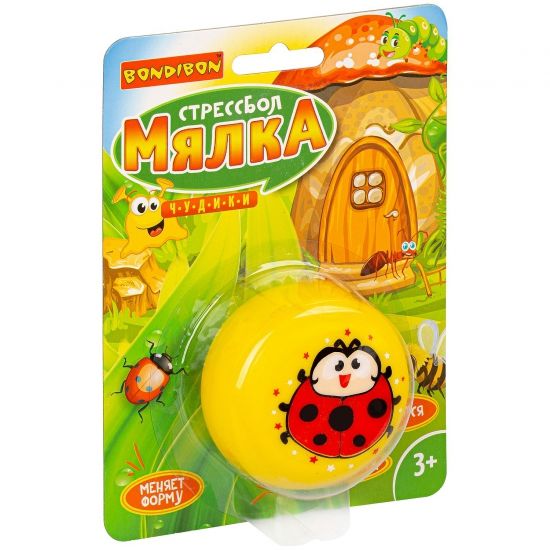 Стрессбол "МЯЛКА" божья коровка Bondibon - BONDIBON