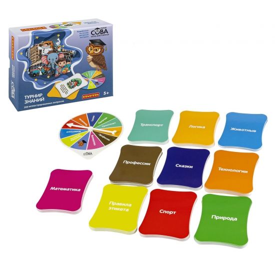 Игра-викторина «ТУРНИР ЗНАНИЙ" Умная Сова Bondibon - BONDIBON