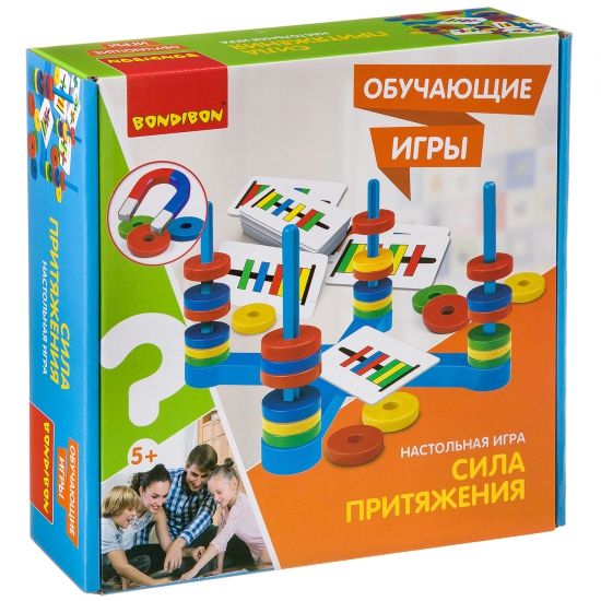 Обучающая настольная игра "СИЛА ПРИТЯЖЕНИЯ" Bondibon - BONDIBON