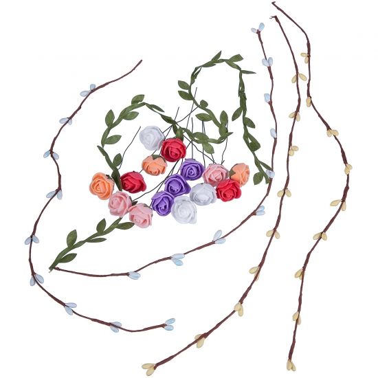 Набор для творчества Bondibon "Цветочный веночек" с розочками - BONDIBON