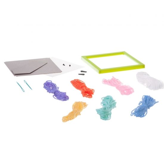 Набор для творчества Bondibon "Вышивка на пластиковой канве Бабочка" - BONDIBON