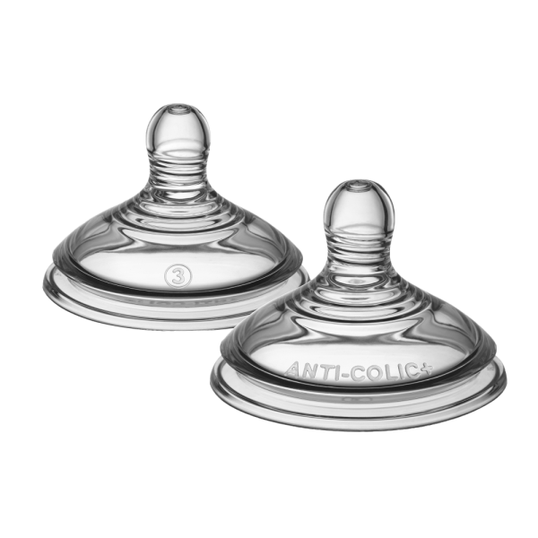 Tommee Tippee соска силиконовая для бутылочки Advanced Anti-Colic, быстрый поток, 6+, 2 шт. - TOMMEE TIPPEE