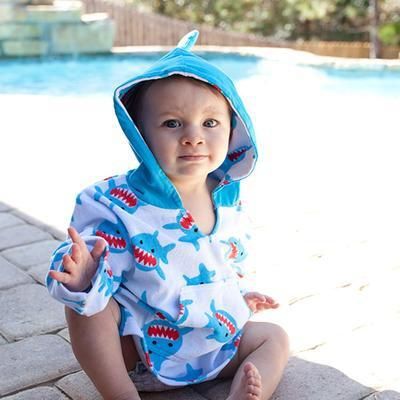 Накидка для детей Zoocchini Акула Шерман (12-24 м) - Zoocchini
