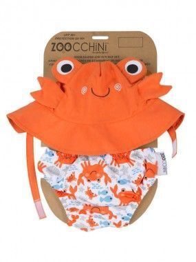 Подгузник для плавания и солнцезащитная панамка в наборе Zoocchini Крабик - Zoocchini
