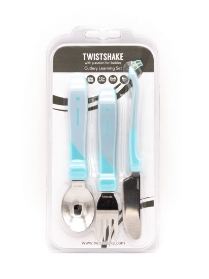 Набор приборов из нерж. стали Twistshake (Learn Cutlery Stainless Steel)_2 - Twistshake