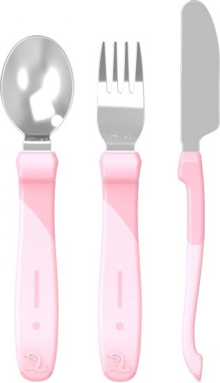 Набор приборов из нерж. стали Twistshake (Learn Cutlery Stainless Steel)_2 - Twistshake