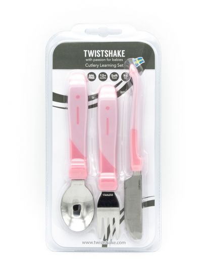 Набор приборов из нерж. стали Twistshake (Learn Cutlery Stainless Steel)_2 - Twistshake
